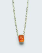 Load image into Gallery viewer, Sterling Silver Carnelian Figure Intaglio Necklace
