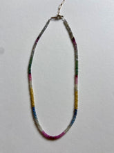 Load image into Gallery viewer, Rainbow Sapphire Necklace - Round

