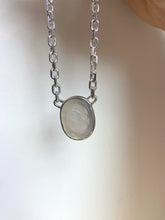 Load image into Gallery viewer, Sterling Silver Quartz Figure Intaglio Necklace
