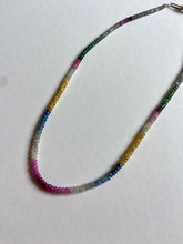 Load image into Gallery viewer, Rainbow Sapphire Necklace - Round
