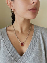 Load image into Gallery viewer, Sterling Silver Carnelian Figure Intaglio Necklace
