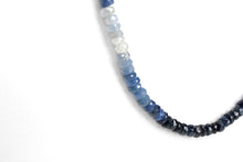 Load image into Gallery viewer, Mini Mixed Blue Sapphire Gemstone Necklace
