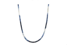 Load image into Gallery viewer, Mini Mixed Blue Sapphire Gemstone Necklace
